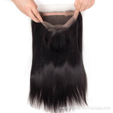 CELIE Brazilian Virgin Hair Cheap Price Straight Closure Hair Ali Cuticle Aligned 360 Closure in Bulk